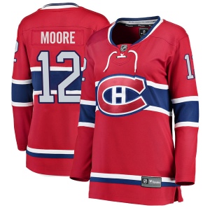 Women's Dickie Moore Montreal Canadiens Breakaway Home Jersey - Red