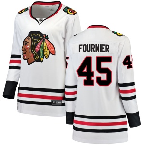 Women's Dillon Fournier Chicago Blackhawks Breakaway Away Jersey - White