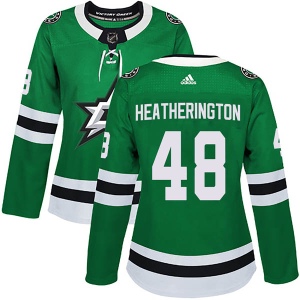 Women's Dillon Heatherington Dallas Stars Authentic Home Jersey - Green