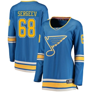 Women's Dmitrii Sergeev St. Louis Blues Breakaway Alternate Jersey - Blue