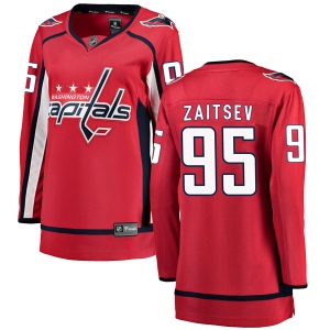 Women's Dmitriy Zaitsev Washington Capitals Breakaway Home Jersey - Red