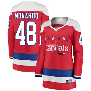 Women's Domenic Monardo Washington Capitals Breakaway Alternate Jersey - Red