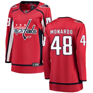 Women's Domenic Monardo Washington Capitals Breakaway Home Jersey - Red