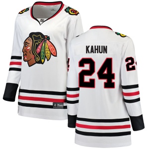 Women's Dominik Kahun Chicago Blackhawks Breakaway Away Jersey - White