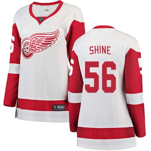 Women's Dominik Shine Detroit Red Wings Breakaway Away Jersey - White