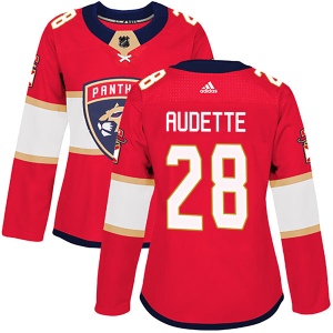 Women's Donald Audette Florida Panthers Authentic Home Jersey - Red