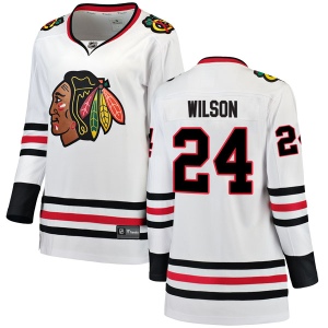 Women's Doug Wilson Chicago Blackhawks Breakaway Away Jersey - White