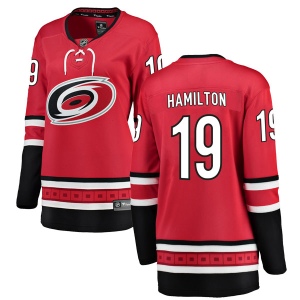 Women's Dougie Hamilton Carolina Hurricanes Breakaway Home Jersey - Red