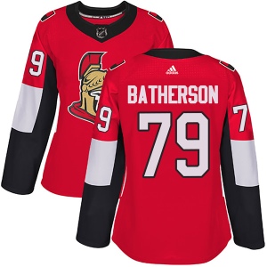 Women's Drake Batherson Ottawa Senators Authentic Home Jersey - Red