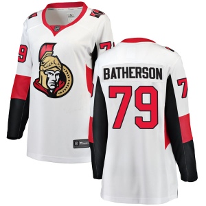 Women's Drake Batherson Ottawa Senators Breakaway Away Jersey - White