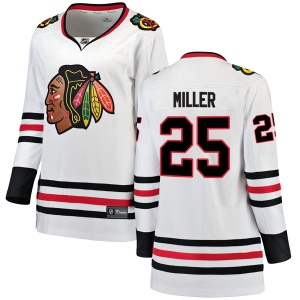 Women's Drew Miller Chicago Blackhawks Breakaway Away Jersey - White