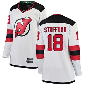 Women's Drew Stafford New Jersey Devils Breakaway Away Jersey - White