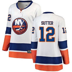 Women's Duane Sutter New York Islanders Breakaway Away Jersey - White