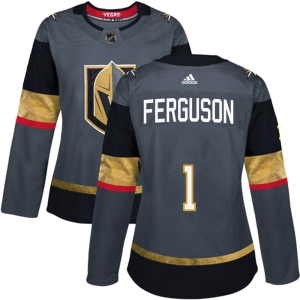 Women's Dylan Ferguson Vegas Golden Knights Authentic Gray Home Jersey - Gold