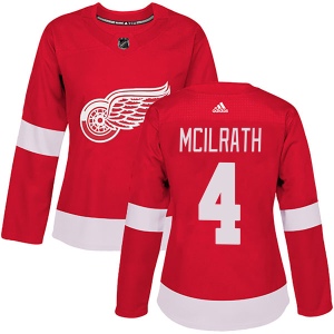 Women's Dylan McIlrath Detroit Red Wings Authentic Home Jersey - Red