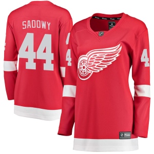 Women's Dylan Sadowy Detroit Red Wings Breakaway Home Jersey - Red