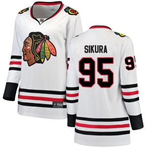 Women's Dylan Sikura Chicago Blackhawks Breakaway Away Jersey - White