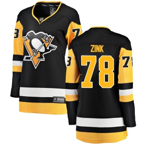 Women's Dylan Zink Pittsburgh Penguins Breakaway Home Jersey - Black