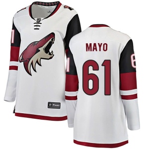 Women's Dysin Mayo Arizona Coyotes Authentic Away Jersey - White