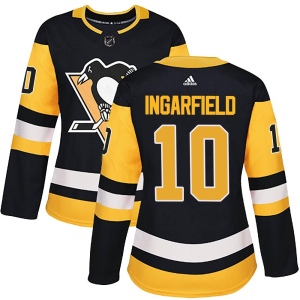 Women's Earl Ingarfield Pittsburgh Penguins Authentic Home Jersey - Black