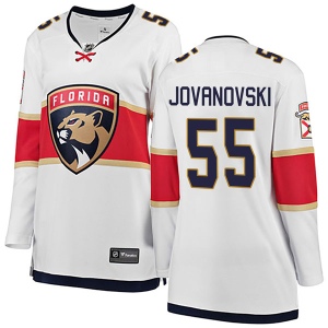 Women's Ed Jovanovski Florida Panthers Breakaway Away Jersey - White