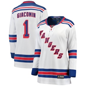 Women's Eddie Giacomin New York Rangers Breakaway Away Jersey - White