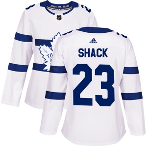 Women's Eddie Shack Toronto Maple Leafs Authentic 2018 Stadium Series Jersey - White