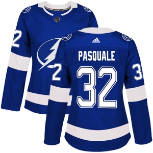 Women's Edward Pasquale Tampa Bay Lightning Authentic Home Jersey - Blue