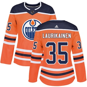 Women's Eetu Laurikainen Edmonton Oilers Authentic r Home Jersey - Orange