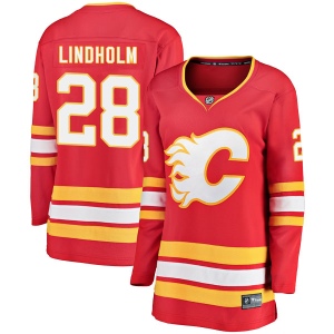 Women's Elias Lindholm Calgary Flames Breakaway Alternate Jersey - Red