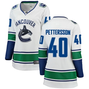 Women's Elias Pettersson Vancouver Canucks Breakaway Away Jersey - White