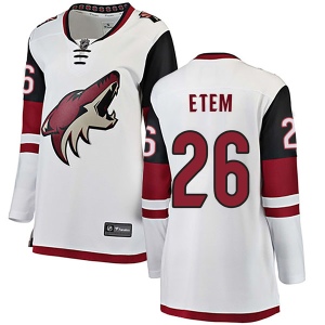 Women's Emerson Etem Arizona Coyotes Authentic Away Jersey - White