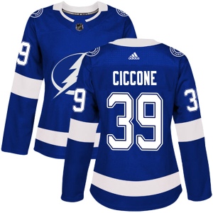 Women's Enrico Ciccone Tampa Bay Lightning Authentic Home Jersey - Blue