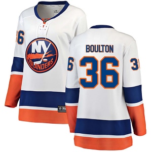 Women's Eric Boulton New York Islanders Breakaway Away Jersey - White