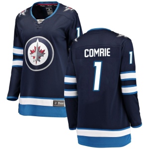 Women's Eric Comrie Winnipeg Jets Breakaway Home Jersey - Blue