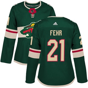 Women's Eric Fehr Minnesota Wild Authentic Home Jersey - Green