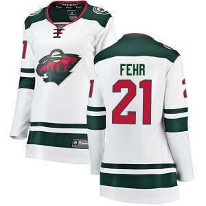 Women's Eric Fehr Minnesota Wild Breakaway Away Jersey - White