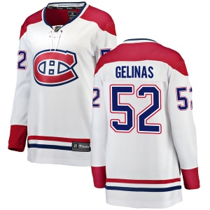 Women's Eric Gelinas Montreal Canadiens Breakaway Away Jersey - White