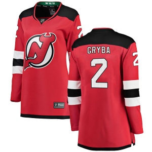 Women's Eric Gryba New Jersey Devils Breakaway Home Jersey - Red