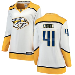 Women's Eric Knodel Nashville Predators Breakaway Away Jersey - White