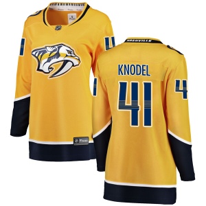 Women's Eric Knodel Nashville Predators Breakaway Home Jersey - Yellow