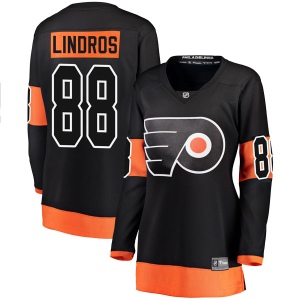 Women's Eric Lindros Philadelphia Flyers Breakaway Alternate Jersey - Black