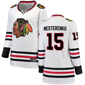 Women's Eric Nesterenko Chicago Blackhawks Breakaway Away Jersey - White