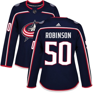 Women's Eric Robinson Columbus Blue Jackets Authentic Home Jersey - Navy