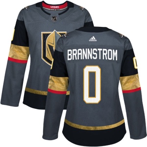 Women's Erik Brannstrom Vegas Golden Knights Authentic Gray Home Jersey - Gold