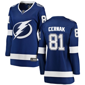 Women's Erik Cernak Tampa Bay Lightning Breakaway Home Jersey - Blue