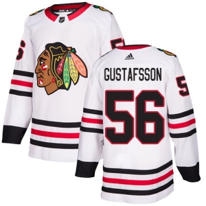 Women's Erik Gustafsson Chicago Blackhawks Authentic Away Jersey - White