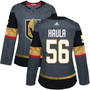 Women's Erik Haula Vegas Golden Knights Authentic Gray Home Jersey - Gold