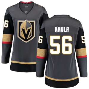 Women's Erik Haula Vegas Golden Knights Black Home Breakaway Jersey - Gold