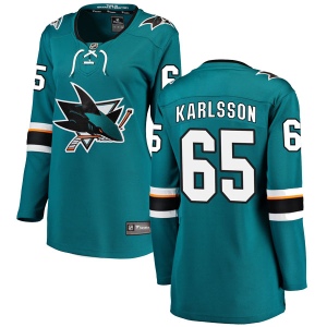 Women's Erik Karlsson San Jose Sharks Breakaway Home Jersey - Teal